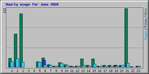 Hourly usage for June 2026